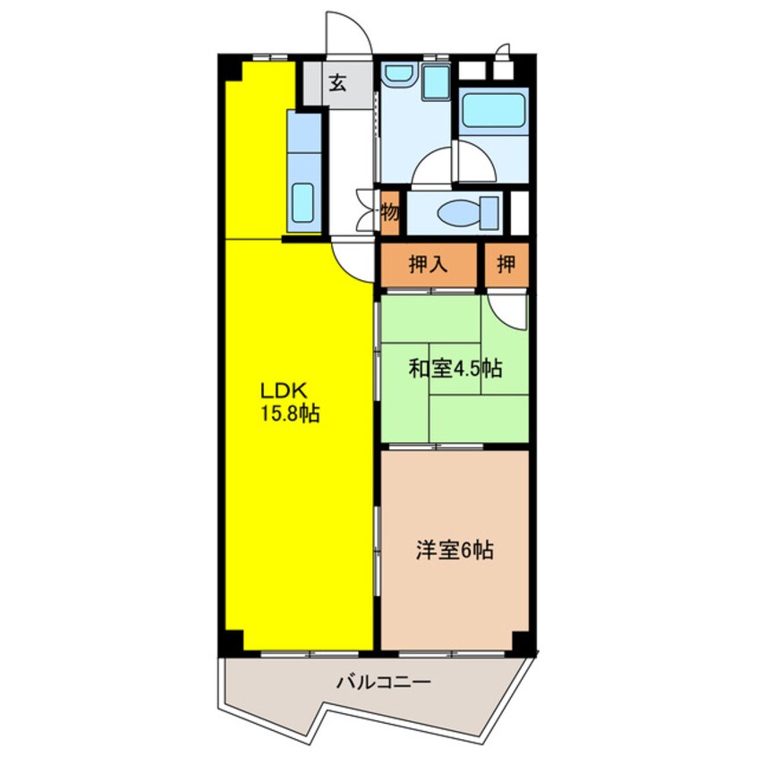 間取図 リアライズ竜田町