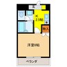 アリーチェ岐阜 1Kの間取り