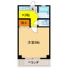 ドエルＫＭⅡ 1Kの間取り