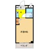 ダイアパレス岐阜浪花 1Kの間取り