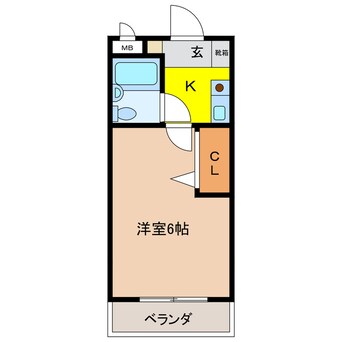 間取図 ダイアパレス岐阜浪花