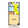 ハイネス21 1Kの間取り