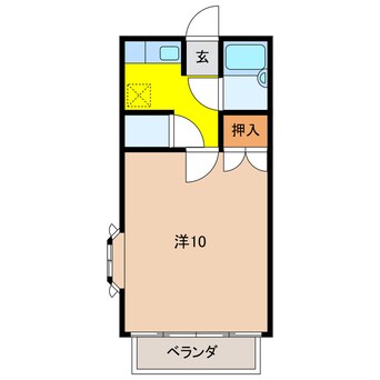 間取図 オーエスコーポ蔵前