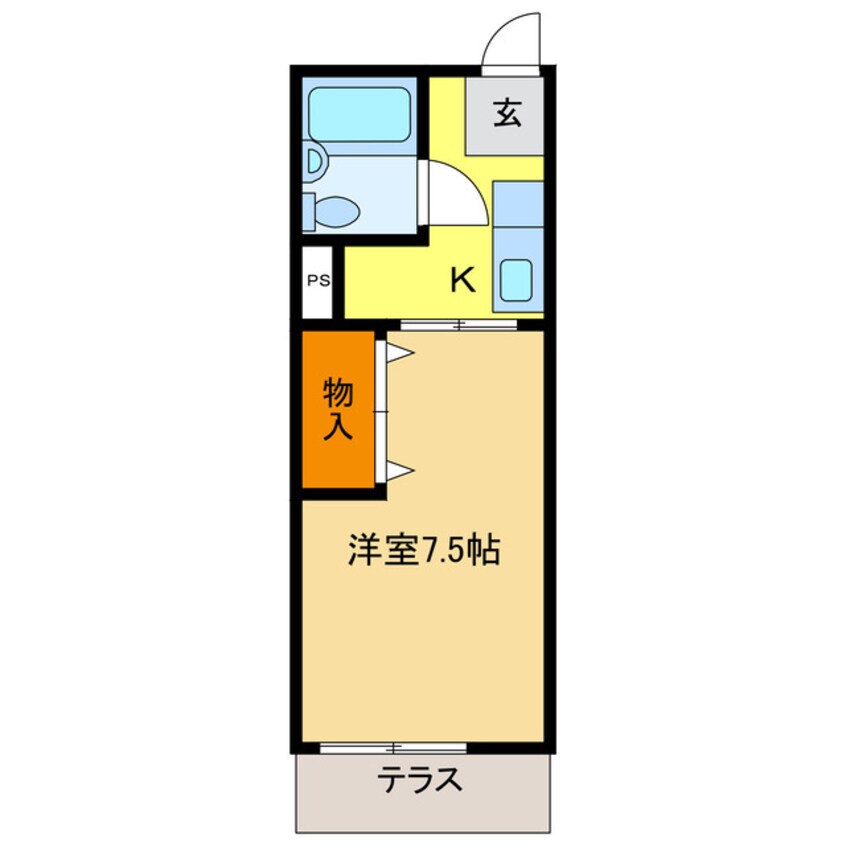 間取図 シティハイム城南Ｂ