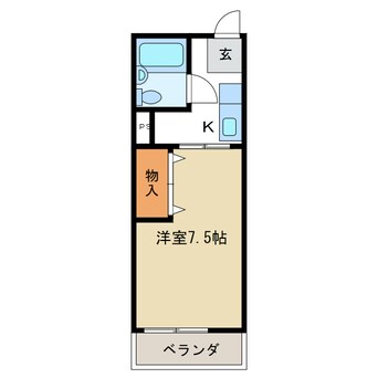 間取図 シティハイム城南Ｂ