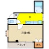 ハイム篠田 1Kの間取り