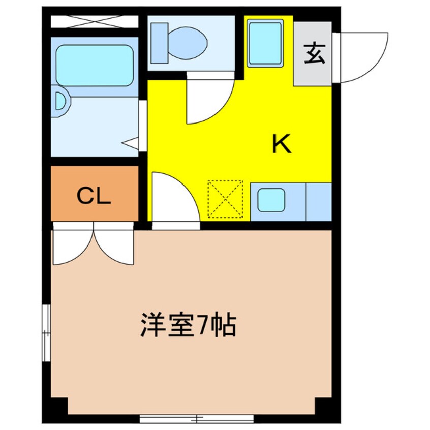 間取図 ハイム篠田