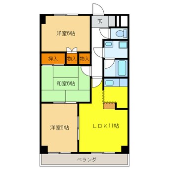 間取図 エステート南