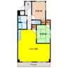 エステート南 2LDKの間取り