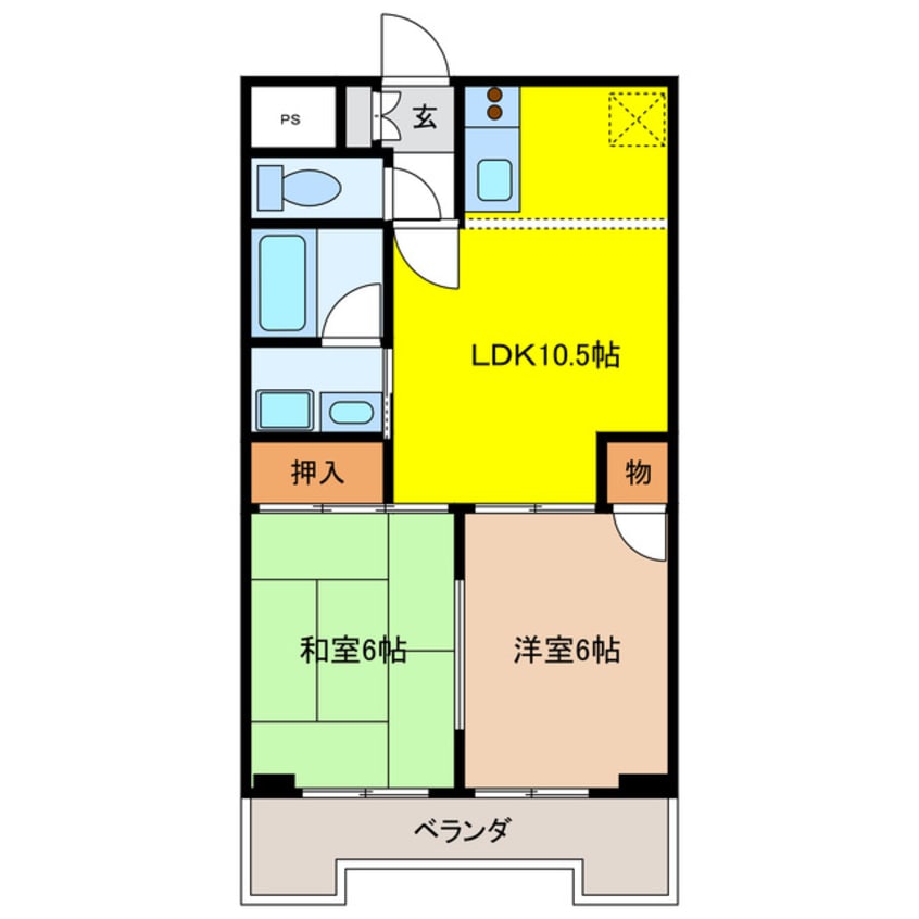 間取図 シェモア長良