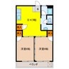 レスピラーレ 2DKの間取り