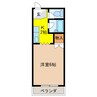 サープラスワンサンシャイン 1Kの間取り