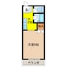 サープラスワンサンシャイン 1Kの間取り