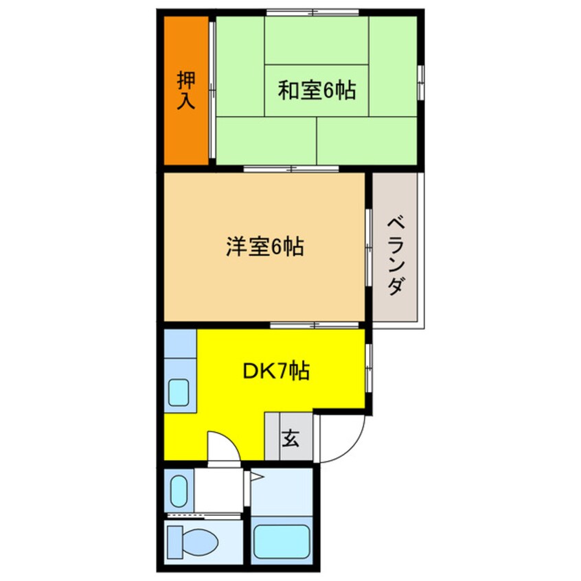 間取図 コーポ大器　Ⅰ