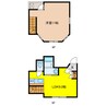 エムズビル 1LDKの間取り
