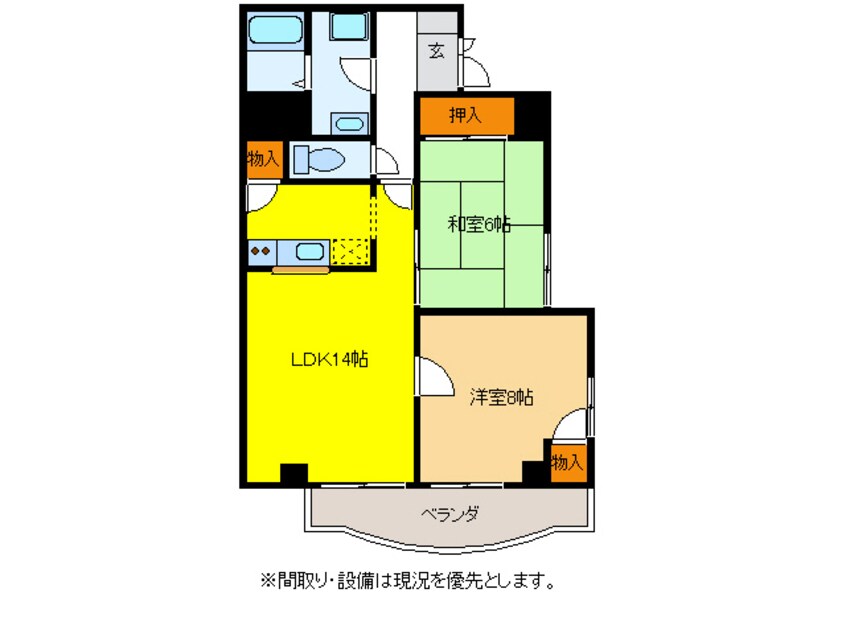 間取図 シルキーハウスホリ