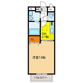 間取図 ジョイフル　Ｍ３