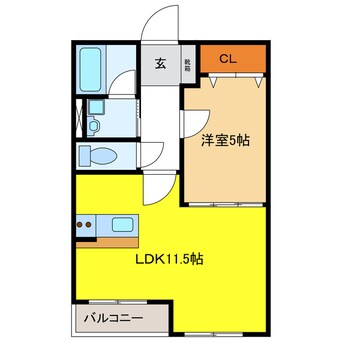 間取図 メゾン・パラディ