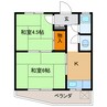 エステート岐南 2Kの間取り