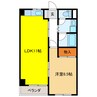 ハイムエクセル 1LDKの間取り