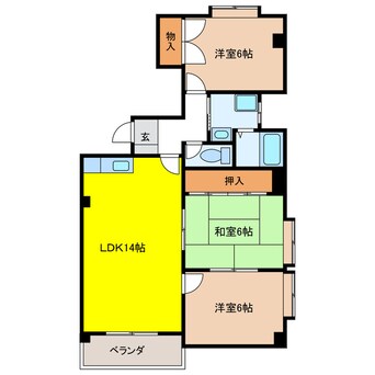 間取図 メゾンドモンターニュ