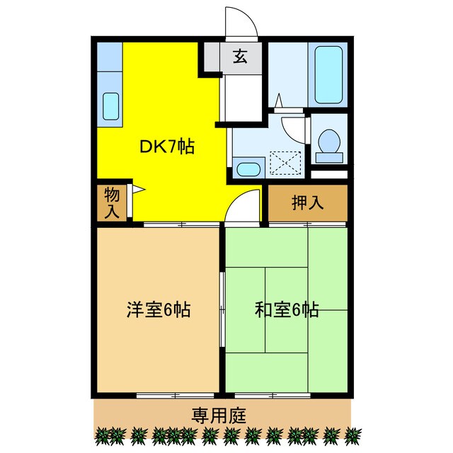 間取り図 リバーサイド高田　Ａ