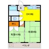 泉マンション 2DKの間取り