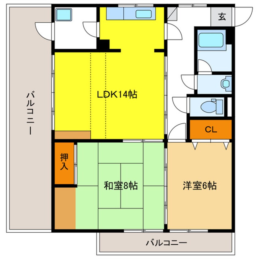 間取図 第1岐南ビル