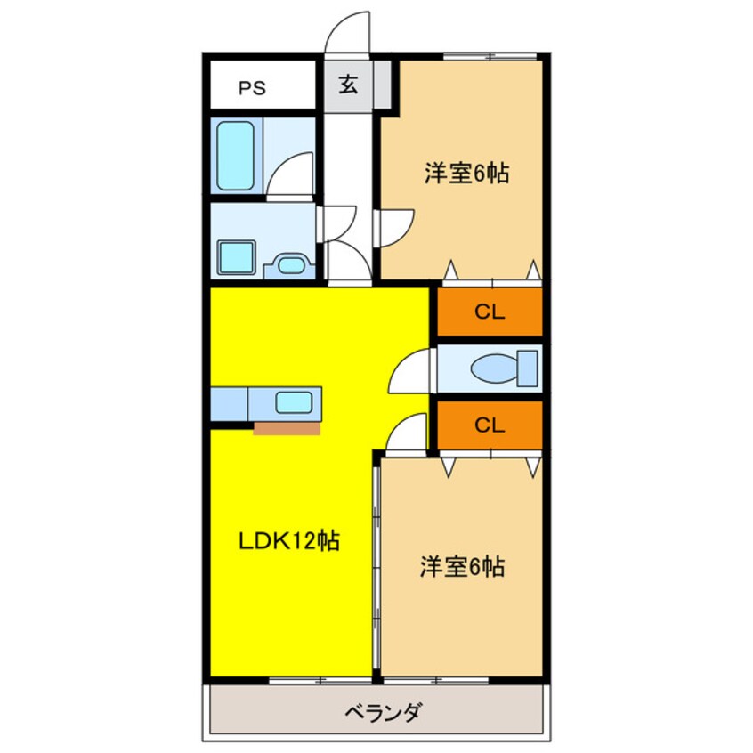 間取図 第2岐南ビル