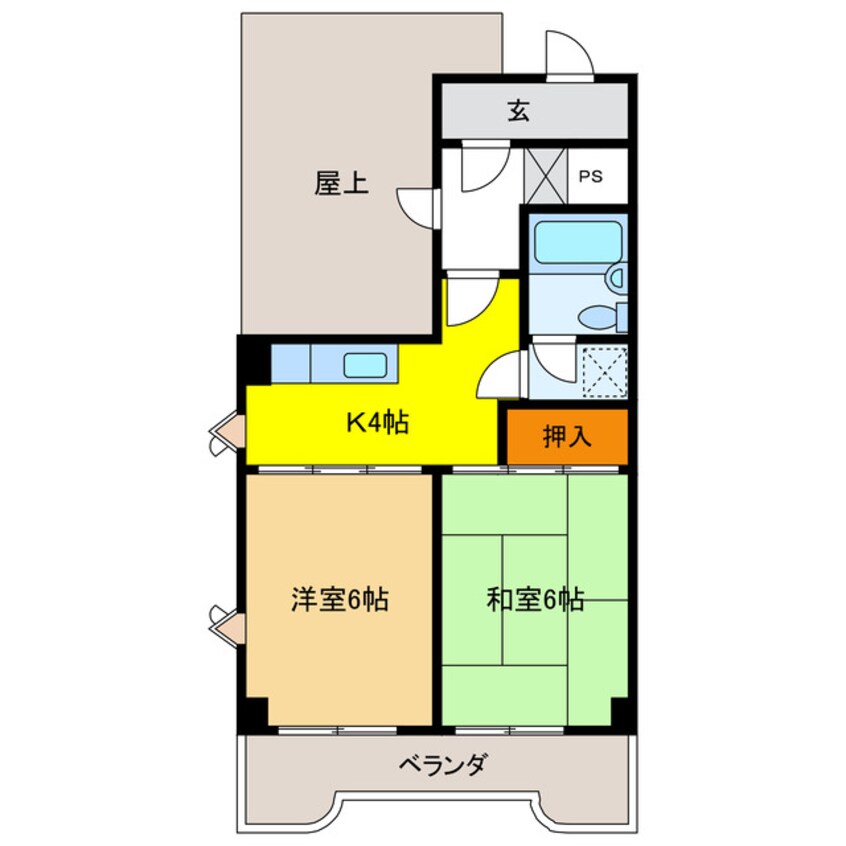 間取図 サンライン岐阜コーポ