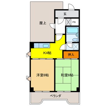 間取図 サンライン岐阜コーポ