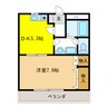 レシェンテ 1DKの間取り