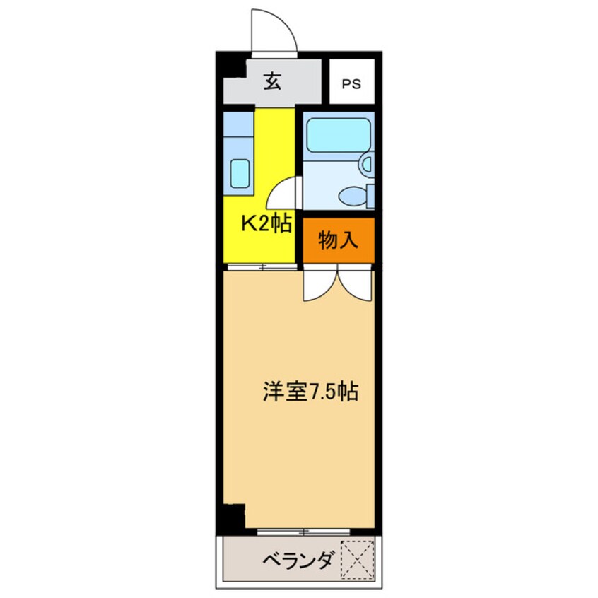 間取図 パレ岐東