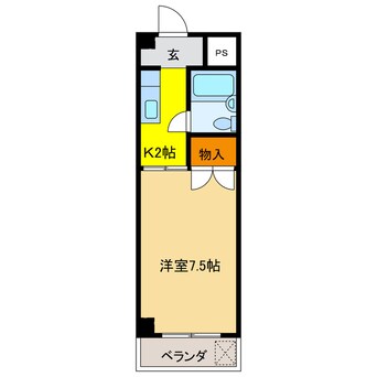 間取図 パレ岐東