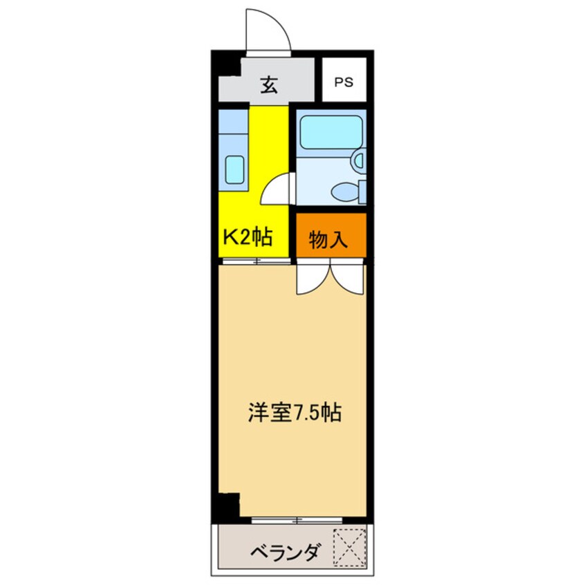 間取図 パレ岐東