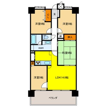 間取図 ライオンズマンション岐阜シティ