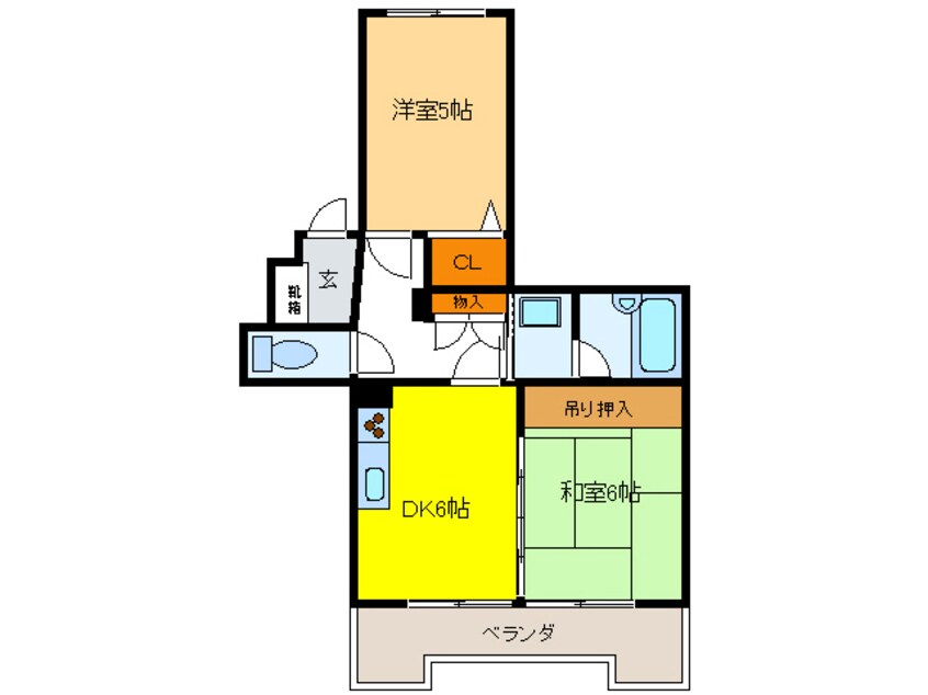 間取図 ライオンズマンション岐阜　２０３号