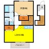 エスティーロ 1LDKの間取り