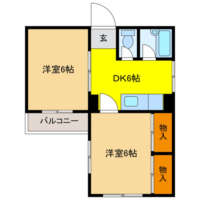 間取図 クレール千勝