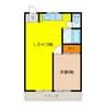 多恵第二ビル 2DKの間取り