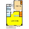 Ys Stage Wakamiya 1LDKの間取り