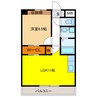 Ys Stage Wakamiya 1LDKの間取り