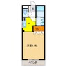 レシェンテⅢ 1Kの間取り