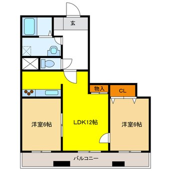 間取図 パークハイムフモト