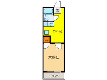 間取図 プチコーポ花沢