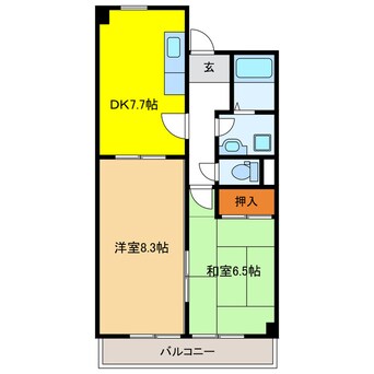 間取図 カーサ水海道