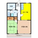 カーサ水海道の間取図