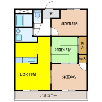 間取図 サンティアラＡ