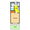 ソレイユ弐番館 1Kの間取り