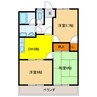 ハイツ園城 3DKの間取り